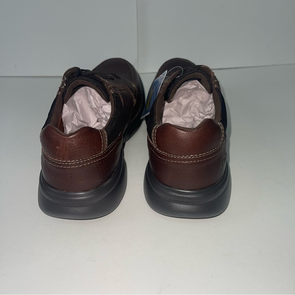 Clarks Mens Bradley Vibe Moc Toe Sneaker In Tan Tumble - New In Box -Reemoly - Picture 12 of 16